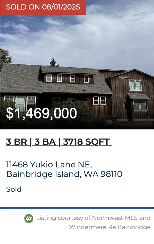 Yukio Lane Sold by Jen Pells Windermere Bainbridge.